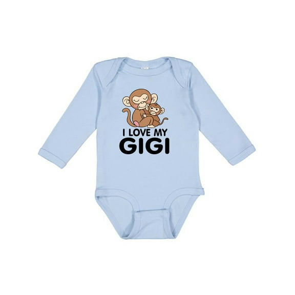Inktastic I Love My Gigi Boys or Girls Long Sleeve Baby Bodysuit