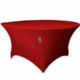 thumbnail image 2 of LA Linen LA Linen TCSpandex48Rx30H_RedX98 Nappe Ronde en Spandex, 48 Pouces Rond 30 Pouces de Haut, Rouge, 2 of 4