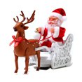 thumbnail image 3 of Bewildely Muñeco de Papá Noel, juguete de trineo de alce, coche eléctrico Universal con música para niños, juguete eléctrico de Navidad para niños, Kits de decoración para fiestas Bewildely HA008243-00B, 3 of 6