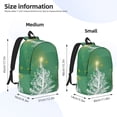 thumbnail image 3 of Yiaed Christmas Green Print Backpack, Premium Laptop Backpack, Travel Backpack for Women, Lightweight Backpacks, Comfortable Back Pack-Medium, 3 of 7