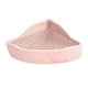 thumbnail image 2 of Caja de arena para conejos, bandeja de arena esquinera antisalpicaduras, bandeja para orinar, ventilador desmontable Rosa, 2 of 9