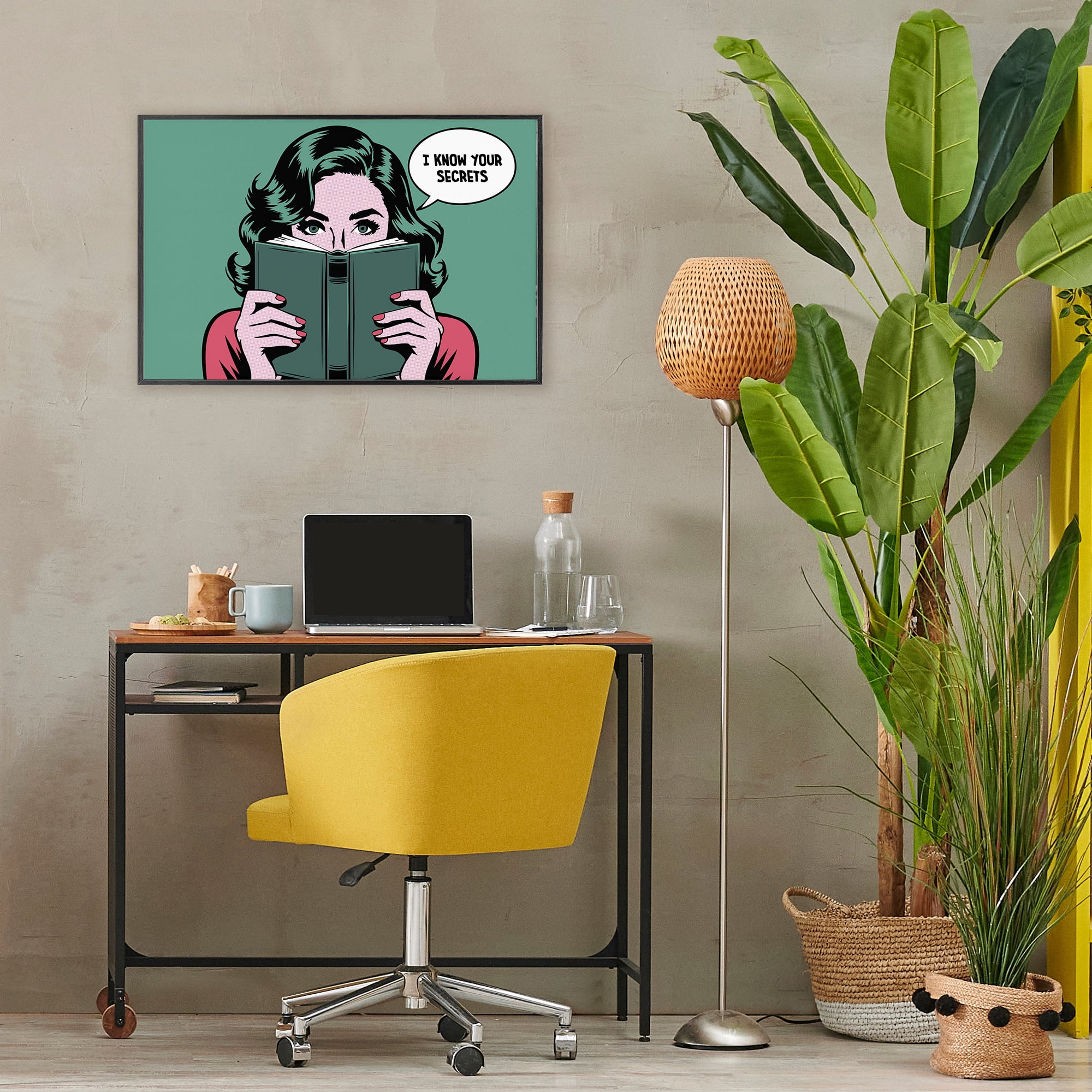 Stupell Industries Know Your Secrets Black Framed Giclee Art, design by Andreas Magnusson