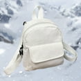 thumbnail image 2 of Jierger 2022 Fashion Simple Velvet Solid Backpack Corduroy Backpack for Women Shoulder Purses and Handbags for Men Women Outdoor Travel Work, 2 of 8