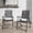 Antique Black - 2 chairs, variant on Tempered Glass Side Table 24" Round, Black Iron Frame, 10-Minute Easy Assembly, Indoor Outdoor Use for Balcony Patio Deck Small Garden