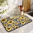thumbnail image 3 of 2 Pack Washable Rubber Sunflower Cute Floral Dish Drying Mats for Kitchen Counter Home Large Coffee Bar Pad Accessories and Decor for Utensils Stemware (2pcs 19.5''x12''), 3 of 6