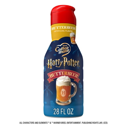 Coffee mate Harry Potter Butterbeer Flavored Liquid Creamer, Non Dairy, Gluten Free  28 fl oz
