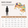 thumbnail image 4 of Rateoe USA MAP Pattern Womens Pajamas Set Long Sleeve Sleepwear Button Down Nightwear Soft Cotton Pj Lounge Sets-Small, 4 of 7