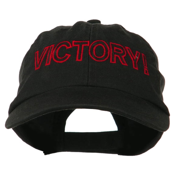 Victory Embroidered Washed Cap - Black OSFM