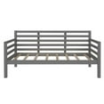 thumbnail image 4 of Wooden Daybed Frame Twin Size, Full Wooden Slats Support, Dual-use Sturdy Sofa Bed for Bedroom Living Room (Gray), 4 of 5