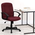 thumbnail image 1 of Pemberly Row Mid Back Office Chair with Nylon Arms in Burgundy, 1 of 9