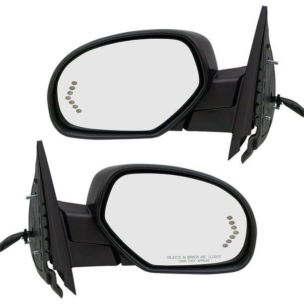 Brock Pair Side Power Mirrors Replacement For 2007 2008 Chevrolet Silverado Driver And Passenger Set Heated Power Folding Signal On Glass Memory