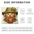 thumbnail image 5 of Fall Throw Pillow Covers Decoration Pillow Case Square Autumn Pillow Cover Linen Home Decor Sofa (Cute ), 5 of 5