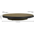thumbnail image 2 of MyGift Rustic Lazy Susan, Brown Wood and Black Metal Rimmed, 2 of 7