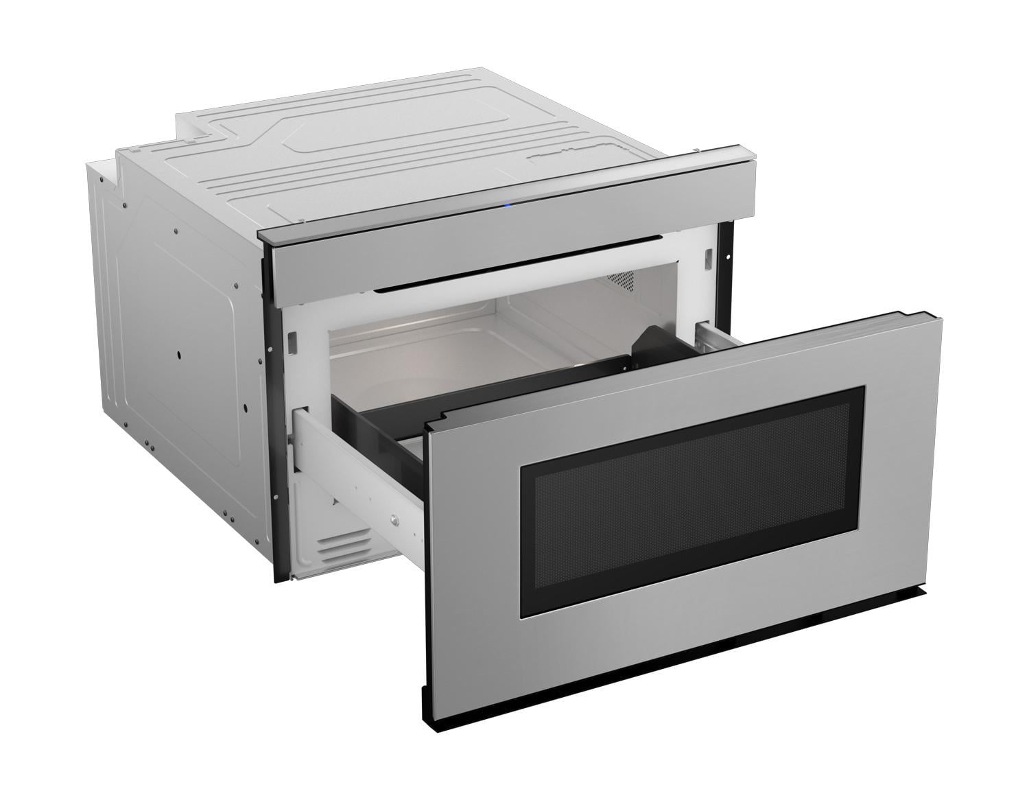 SHARP SMD2479JS 24 in. 1.2 cu. ft. 950W Sharp Stainless Steel Smart Easy Wave Open Microwave Drawer Oven
