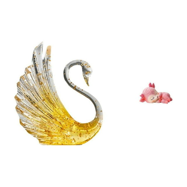 estatua de resina de cisne,Figura de cisne,estatua,decoración para el hogar,bodas y fiestas.,Adornos de mesa de arte en escultura de resina,Escultura de ciervo,Estatuas de ciervos durmientes