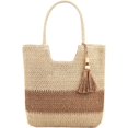 thumbnail image 2 of Straw Beach Bag, Summer Woven Tote Bag with Tassels Large Shoulder Handbag Straw Purses and Handbags for Women, 2 of 8
