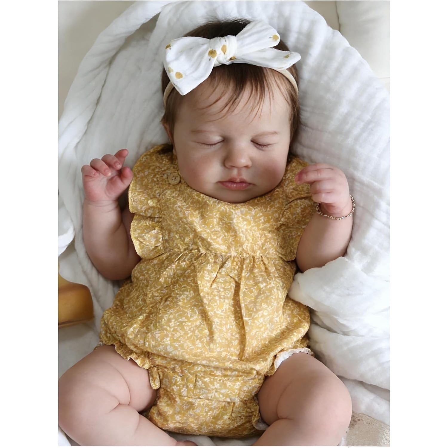 Reborn Baby Dolls Silicone Full Body, 20 Inch Realistic Baby Doll Girl, Real Life Reborn Dolls, Full Vinyl Babys Doll for Girls with Complete Accessories for Kids 3+