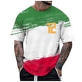 thumbnail image 1 of Xdzjlr Chemises Homme Été T-Shirt Imprimé Sport Italien Col Rond Soccer Ample T-Shirt Homme, TG, 1 of 5