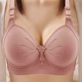 thumbnail image 4 of Everyday Bras for Women Running Bra T Back Sports Bras for Women plus Sized Sports Bra Lift Bras for Women Push up Scrappy Bra Womens Underwire Bras Pack of Bra Womens Comfort Workout Pink 95C, 4 of 5