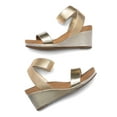 thumbnail image 2 of DREAM PAIRS Women's Elastica Ankle Strap Open Toe Platform Wedge Sandals, 2 of 5