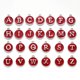 thumbnail image 1 of Minnieouse 26 piezas de abalorios con letras iniciales que hacen hallazgos colgante colgante de aleación plana de doble cara para accesorios de Ropa, zapatos y accesorios Miscelánea Rojo, 1 of 6