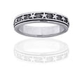 thumbnail image 2 of Sterling Silver Star Spinner Motion Band Ring, 2 of 4