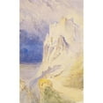 thumbnail image 2 of John Ruskin 11x14 Black Ornate Wood Framed Double Matted Museum Art Print Titled: Dumbarton Castle (1838), 2 of 5