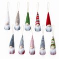 thumbnail image 1 of Adornos Navideños Regalo Gnomos Santa Colgante Árbol De Navidad Colgante Con Barba Blanca Cuerpo Rojo Sombrero De Lana Para El Hogar Al Aire Libre Interior10 Uds. Methold HA013254-00, 1 of 6