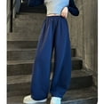 thumbnail image 5 of Coerni Girls Sweatpants Oversized Wide Leg Streetwear Thick Warm Baggy Track Pants Tennis Joggers Outfits Kids Straight Leg Trousers, 5 of 9
