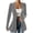 Gray, variant on Velour Jackets for Women Dressy Business Casual One Button Open Front Cardigans Long Sleeve Tuxedo Jackets Gray S