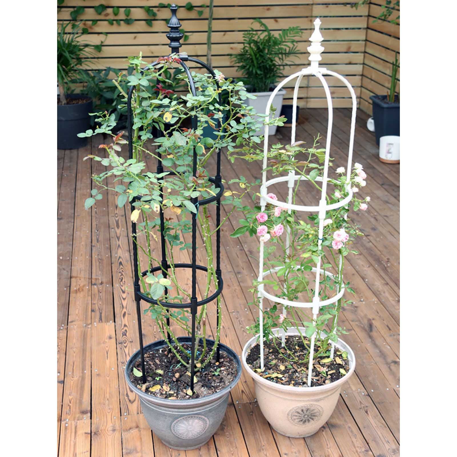 Tower Obelisk Garden Trellis Support Climbing Vine Flowers Stands Plant Cages for Tomato, Trellis, Climbing Plant