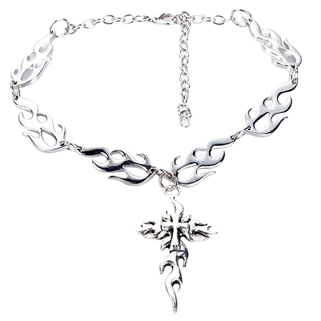 KAKOWELY Collar con colgante de cruz, cadena para clavícula, collar con colgante de cruz, joyería para mujer