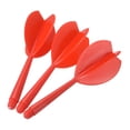 thumbnail image 4 of Uxcell Arbre de Fléchettes Intégré & Vols, Ensemble de 9 Fléchettes en Plastique, Rouge, 4 of 5