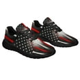 thumbnail image 6 of Baseball American flag Shoes Sneakers for Women Men Black Size 5, 6 of 7