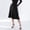 *Black, variant on ClodeEU Women High Waist A line Flared Midi Skirt, Elegant Knee Length Skirt for Office and Casual Brown,Womens Plus L