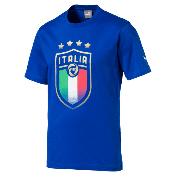 PUMA - Puma Men's FIGC Italia Badge Soccer Tee - Walmart.com - Walmart.com