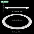 thumbnail image 3 of Uxcell 15-Pack Silicone O-Rings Gasket, Φ89 106mm OD O-Rings Seal Gasket for Compressor Valves Pipe Repair, 3 of 6