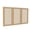 Beige, variant on Ghent's Fabric 48" x 72" 3 Door Enclosed Bulletin Board in Beige