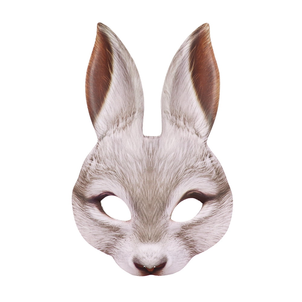 PRINCER Matte Easter Party Rabbit Ears Mask Half Face Masks Nightclub Bar Masquerade Accessories Party Costume Masquerade Bunny Favor Photography Props or Fancy Dress 