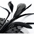 thumbnail image 4 of Sombrero para mujeres y niñas, diadema para fiesta de té y cóctel, tocado tipo aleta, 4 of 5