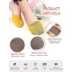 thumbnail image 2 of 8 Pairs Toe Topper Liner Half Socks Seamless Women's Socks Toe Half Socks, 2 of 5