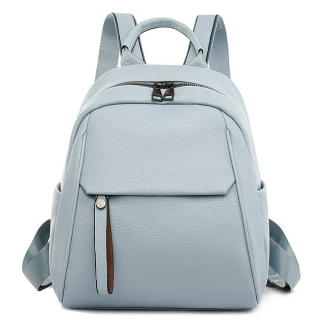 Women Backpack Large Capacity Fashion PU Leather Student Backpack (L Pink)
