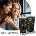 thumbnail image 5 of 80th Birthday Gifts For Women/Men, Back In 1943 Tumbler 20oz, 80 Year Old Birthday Gifts For Men/Women, 1943 Birthday Gifts For Men, 80s Party Decorations, 80th Birthday Decorations Travel Cup, 5 of 6