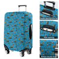 thumbnail image 5 of Cartoon Construction Vehicles Warning Signs Luggage Cover Fashion Suitcase Cover Baggage Covers Fit 25-28 Inch Luggage (Go Travel), 5 of 5