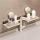 thumbnail image 3 of Organizador de lavabo de baño con ventosa, estante de almacenamiento sin orificios para lavabo, construcción de color blanco, impermeable, duradero, fácil de instalar, herramienta que ahorra espacio, 3 of 4