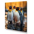 thumbnail image 2 of Designart "Playful Penguins Amidst Snowy Wonders II" Penguin Canvas Art Print, 2 of 7