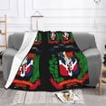 thumbnail image 7 of Throw Blanket Coat Of Arms Of The Dominican Republic Soft Cozy Fleece Flannel Blanket Home Decor for Couch Sofa Bed 80"x60", 7 of 7