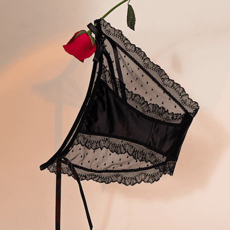 Fulorrnie Underwear for Women Seamless Thong Comfort No Show Panty Cute Cheeky Waistband Panties  Black  M