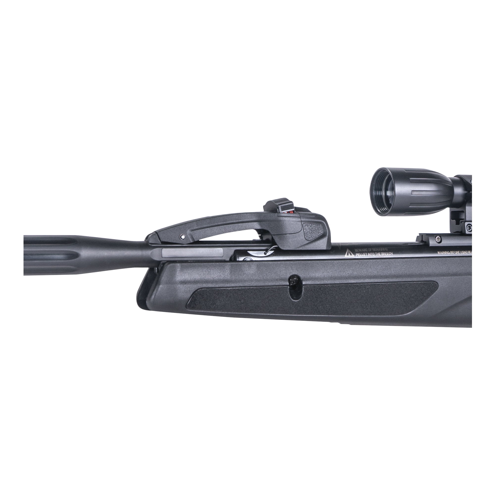 Gamo 611006875554 Swarm Whisper 22 Pellet Brake Open 4x32mm Black All Weather Synthetic Stock
