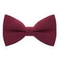 thumbnail image 1 of Babies Classic Pre-Tied Bow Tie Formal Solid Tuxedo, by Bow Tie House (Small, Deep Red), 1 of 5